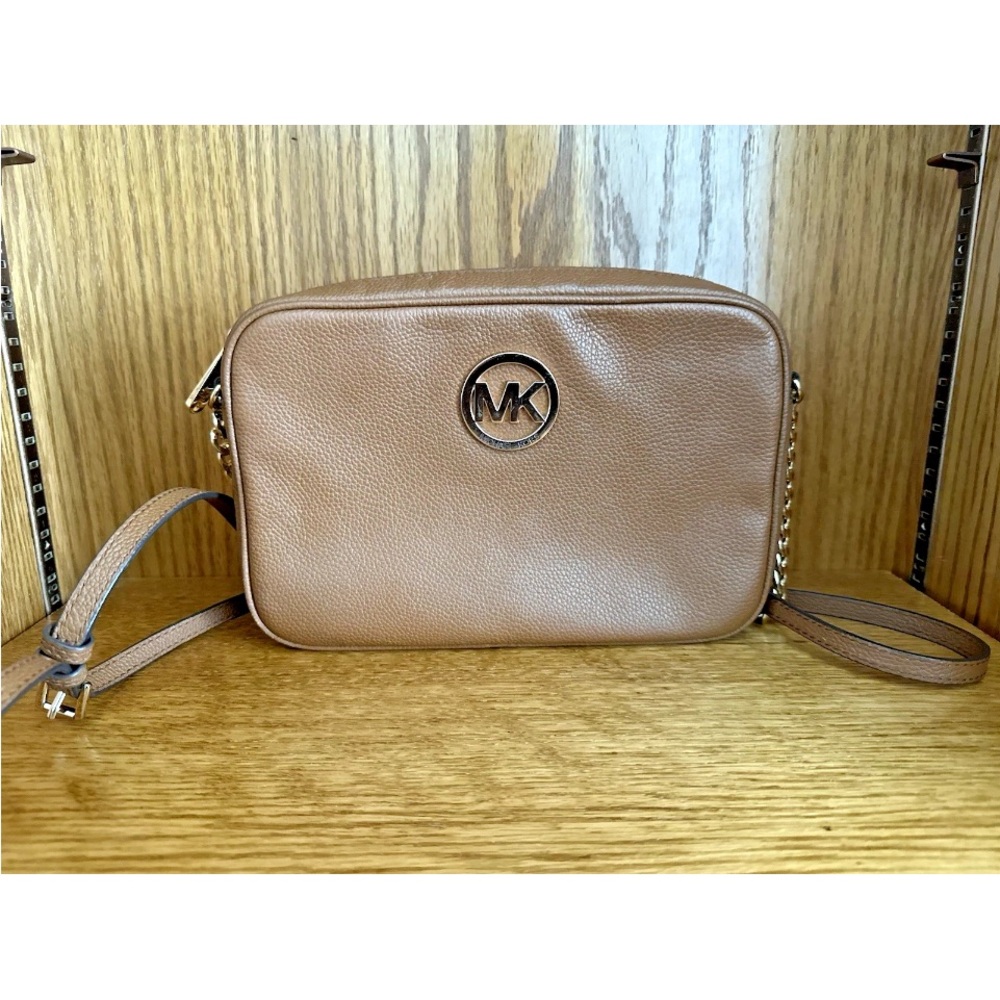 Michael Kors Brown Leather Crossbody Bag